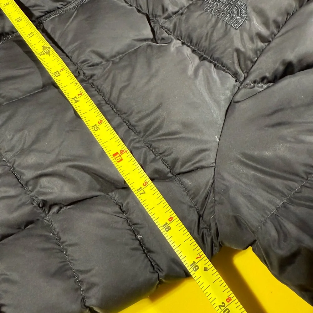 North Face Metropolis Parka Womens Small Black 550 Down Hooded Quilted Puffer - Picture 11 of 15